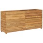 Arriate elevado madera de teca reciclada y acero 150x40x72 cm de vidaXL, Maceteros y jardineras - Ref: Foro24-47429, Precio: ...
