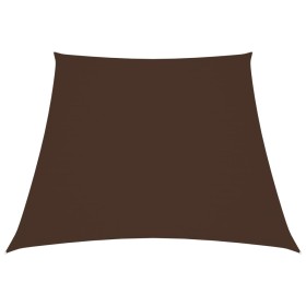 Toldo de vela trapezoidal de tela oxford marrón 2/4x3 m en Sombrillas | Comprar online en Foru.es