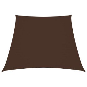 Toldo de vela trapezoidal de tela oxford marrón 2/4x3 m en Sombrillas | Comprar online en Foru.es