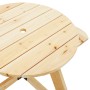 Mesa de picnic para 4 niños agujero para sombrilla madera abeto en Mesas de jardín | Comprar online en Foru.es