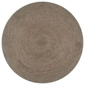 Alfombra de yute tejida a mano redonda gris 120 cm de vidaXL, Alfombras - Ref: Foro24-133663, Precio: 48,38 €, Descuento: %