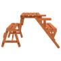 Mesa de picnic bancos 2 en 1 convertible madera maciza abeto en Mesas de jardín | Comprar online en Foru.es