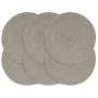 Manteles individuales redondos 6 uds algodón gris liso 38 cm de vidaXL, Manteles individuales - Ref: Foro24-133849, Precio: 2...