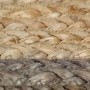 Alfombra hecha a mano de yute con borde gris 120 cm de vidaXL, Alfombras - Ref: Foro24-133675, Precio: 71,62 €, Descuento: %