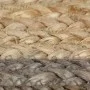 Alfombra hecha a mano de yute con borde gris 120 cm de vidaXL, Alfombras - Ref: Foro24-133675, Precio: 70,13 €, Descuento: %