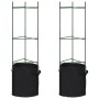 Tutor para tomates con bolsa 2 uds de acero y PP 116 cm en Soportes para macetas | Comprar online en Foru.es