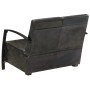 Sofá de 2 plazas cuero auténtico gris envejecido de vidaXL, Sillones - Ref: Foro24-321866, Precio: 371,49 €, Descuento: %