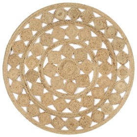 Alfombra hecha a mano de yute trenzado 120 cm de vidaXL, Alfombras - Ref: Foro24-133711, Precio: 49,15 €, Descuento: %
