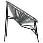 Silla de jardín con forma de huevo ratán sintético negro y gris en Sillas de jardín | Comprar online en Foru.es