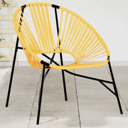Silla de jardín con forma huevo amarillo y negro en Sillas de jardín | Comprar online en Foru.es