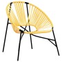 Silla de jardín con forma huevo amarillo y negro en Sillas de jardín | Comprar online en Foru.es