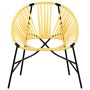 Silla de jardín con forma huevo amarillo y negro en Sillas de jardín | Comprar online en Foru.es