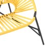 Silla de jardín con forma huevo amarillo y negro en Sillas de jardín | Comprar online en Foru.es