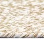 Alfombra de yute tejida a mano blanco y natural 120 cm de vidaXL, Alfombras - Ref: Foro24-133723, Precio: 43,48 €, Descuento: %