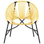 Juego de sillas de jardín 3uds ratán sintético negro y amarillo en Sillas de jardín | Comprar online en Foru.es