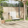 Silla columpio con cojines ratán sintético y acero 63x58x39 cm en Bancos de jardín | Comprar online en Foru.es