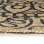 Alfombra de yute tejida a mano estampado azul oscuro 150 cm de vidaXL, Alfombras - Ref: Foro24-133703, Precio: 55,93 €, Descu...