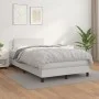 Boxspringbett mit weißer Kunstledermatratze 120x200 cm von vidaXL, Betten und Lattenroste - Ref: Foro24-3140994, Preis: 363,6...