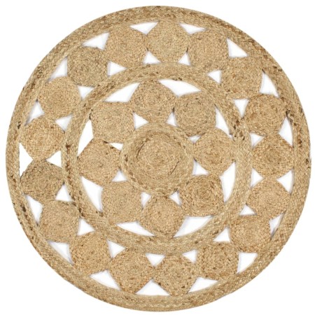 Alfombra hecha a mano de yute trenzado 150 cm de vidaXL, Alfombras - Ref: Foro24-133712, Precio: 60,08 €, Descuento: %