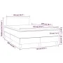 Box spring bed with white synthetic leather mattress 120x200 cm by vidaXL, Beds and slatted bases - Ref: Foro24-3140994, Pric...