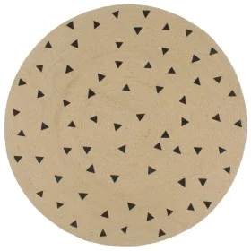 Alfombra de yute tejida a mano estampado de triángulos 120 cm de vidaXL, Alfombras - Ref: Foro24-133690, Precio: 36,06 €, Des...