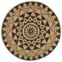 Alfombra de yute tejida a mano con estampado negro 150 cm de vidaXL, Alfombras - Ref: Foro24-133700, Precio: 69,35 €, Descuen...