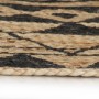 Alfombra de yute tejida a mano con estampado negro 150 cm de vidaXL, Alfombras - Ref: Foro24-133700, Precio: 70,77 €, Descuen...