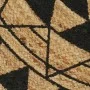 Alfombra de yute tejida a mano con estampado negro 150 cm de vidaXL, Alfombras - Ref: Foro24-133700, Precio: 69,35 €, Descuen...