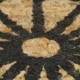 Alfombra de yute tejida a mano con estampado negro 150 cm de vidaXL, Alfombras - Ref: Foro24-133700, Precio: 69,35 €, Descuen...