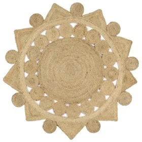 Alfombra hecha a mano de yute trenzado 120 cm de vidaXL, Alfombras - Ref: Foro24-133714, Precio: 52,34 €, Descuento: %