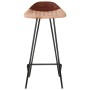 Taburetes de cocina 4 unidades cuero auténtico marrón de vidaXL, Taburetes de cocina - Ref: Foro24-320646, Precio: 171,86 €, ...