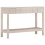 Mesa consola madera maciza de mango blanco 110x35x75 cm en Mesas auxiliares | Comprar online en Foru.es