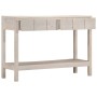 Mesa consola madera maciza de mango blanco 110x35x75 cm en Mesas auxiliares | Comprar online en Foru.es