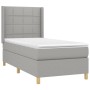 Cama box spring colchón y luces LED tela gris claro 100x200 cm de vidaXL, Camas y somieres - Ref: Foro24-3138853, Precio: 357...