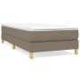 Estructura de cama de tela gris taupe 90x190 cm de vidaXL, Camas y somieres - Ref: Foro24-3120578, Precio: 78,59 €, Descuento: %