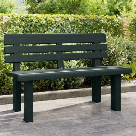 Banco de jardín polipropileno verde 110x52x71 cm en Bancos de jardín | Comprar online en Foru.es