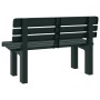 Banco de jardín polipropileno verde 110x52x71 cm en Bancos de jardín | Comprar online en Foru.es