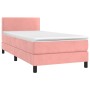 Cama box spring con colchón terciopelo rosa 80x200 cm de vidaXL, Camas y somieres - Ref: Foro24-3141214, Precio: 266,42 €, De...