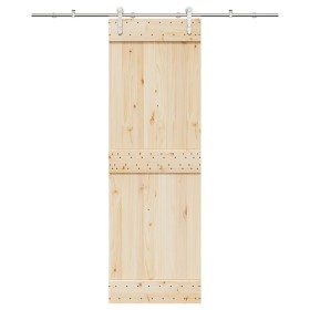 Kit de herrajes para puerta corredera 183 cm acero plateado en Materiales de construcción | Comprar online en Foru.es