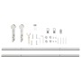 Kit de herrajes para puerta corredera 200 cm acero plateado en Materiales de construcción | Comprar online en Foru.es