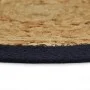 Mantel individual redondo 4 uds yute algodón natural azul 38 cm de vidaXL, Manteles individuales - Ref: Foro24-133862, Precio...