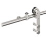 Kit de herrajes para puerta corredera 200 cm acero plateado en Materiales de construcción | Comprar online en Foru.es
