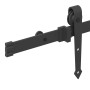 Kit de herrajes para puertas correderas acero negro 152,5 cm en Materiales de construcción | Comprar online en Foru.es