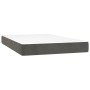 Cama box spring con colchón terciopelo gris oscuro 120x200 cm de vidaXL, Camas y somieres - Ref: Foro24-3141234, Precio: 361,...