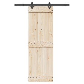 Kit de herrajes para puertas correderas acero negro 152,5 cm en Materiales de construcción | Comprar online en Foru.es