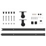 Kit de herrajes para puertas correderas acero negro 152,5 cm en Materiales de construcción | Comprar online en Foru.es