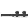 Kit de herrajes para puertas correderas acero negro 152,5 cm en Materiales de construcción | Comprar online en Foru.es