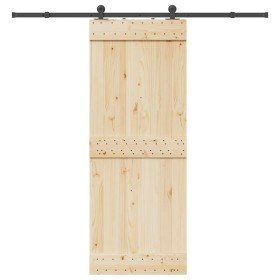 Kit de herrajes para puertas correderas acero negro 213,5 cm en Materiales de construcción | Comprar online en Foru.es