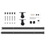 Kit de herrajes para puertas correderas acero negro 213,5 cm en Materiales de construcción | Comprar online en Foru.es