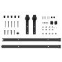 Kit de herrajes para puertas correderas acero negro 152,5 cm en Materiales de construcción | Comprar online en Foru.es